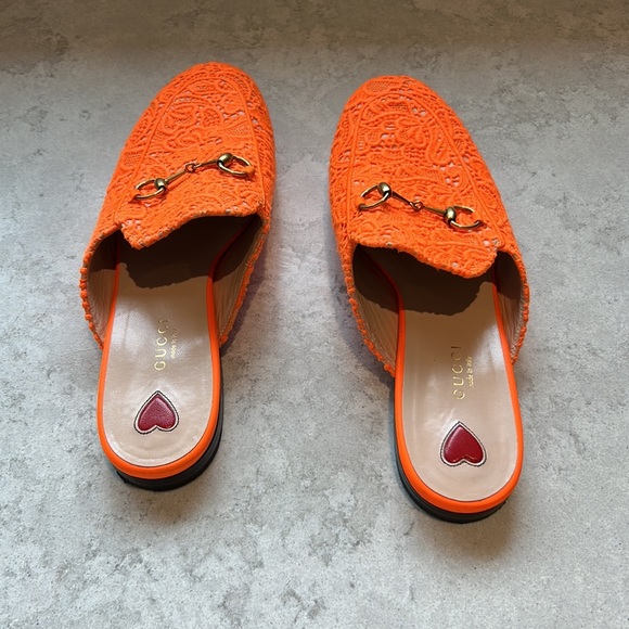 Gucci Lace Floral Princetown - Picture 15 of 16